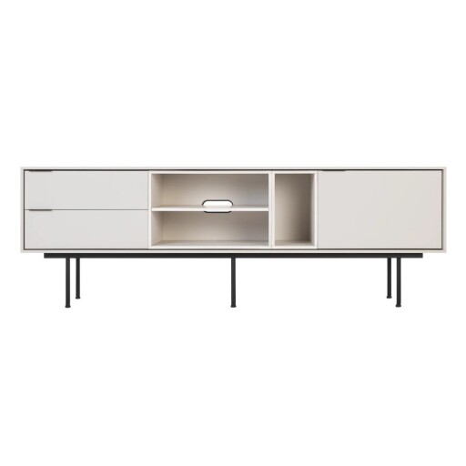 Comodă TV grej 189x61x42 cm Mod – noo.ma