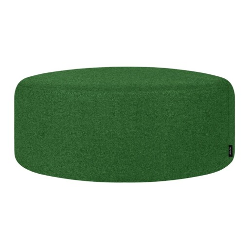 Puf verde cu tapițerie din lână Folk – noo.ma