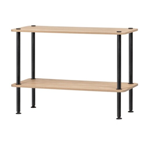 Etajeră în culoare naturală cu aspect de lemn de stejar 80x54,5x35 cm Teidi – noo.ma