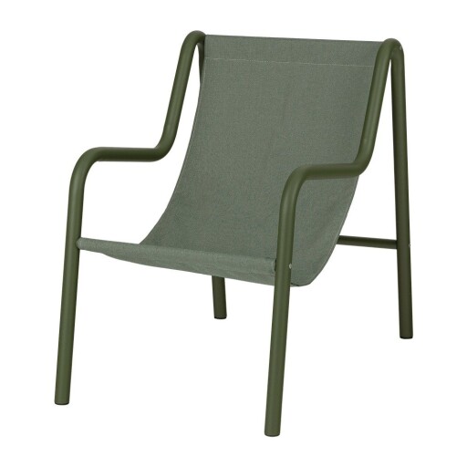 Fotoliu de grădină verde din metal Nokk – noo.ma