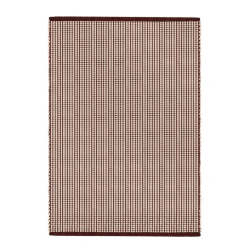 Covor burgundy/în culoare naturală țesut manual din lână 140x200 cm Talo – noo.ma