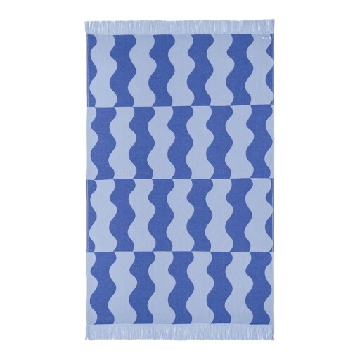Prosop de plajă albastru din bumbac 100x160 cm Nugo – noo.ma