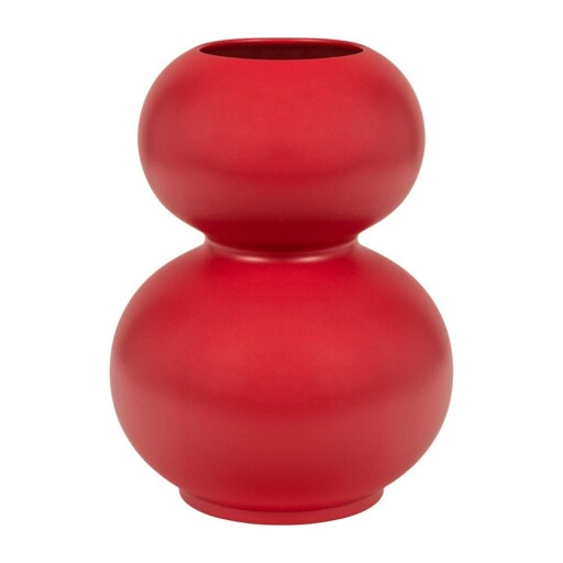 Vază roșie din ceramică (înălțime 36 cm) Tuga – noo.ma