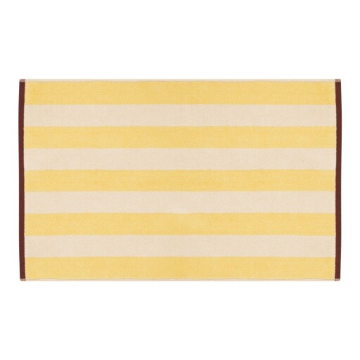 Covoraș de baie galben din material textil 50x80 cm Gobo – noo.ma