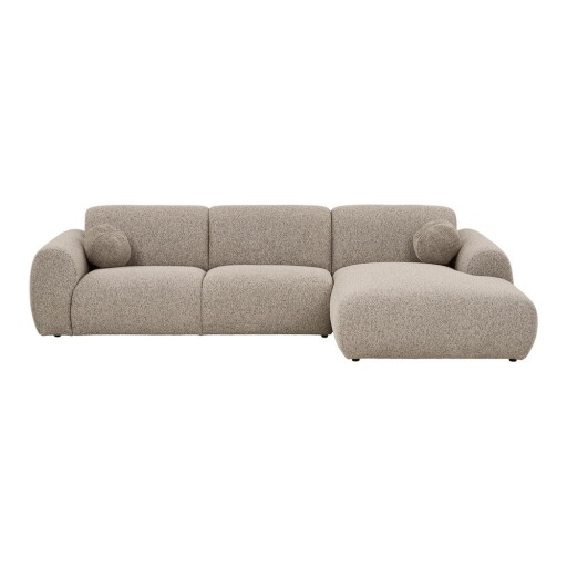 Colțar grej (cu colț pe partea dreaptă/cu șezlong) Clyde – House Nordic