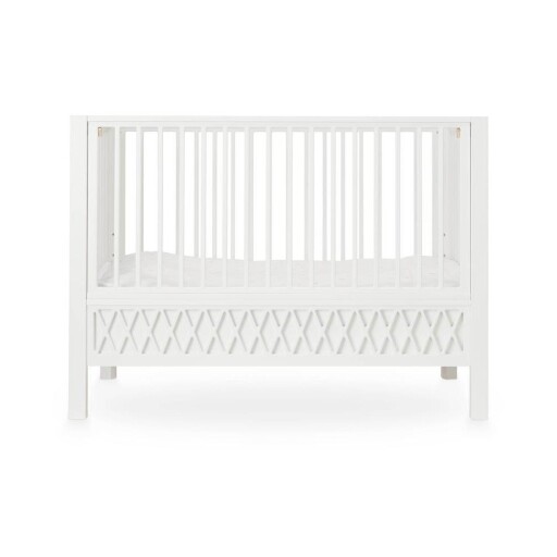 Pătuț alb cu înălțime reglabilă/co-sleeping 60x120 cm Harlequin – Cam Cam Copenhagen