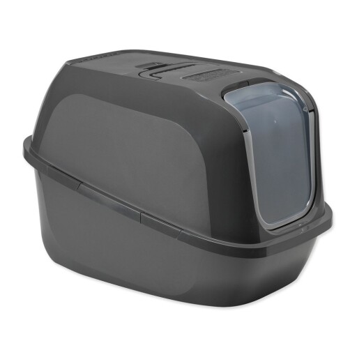 Litieră pentru pisici gri 49x66 cm Moderna Mega Deluxe – Plaček Pet Products