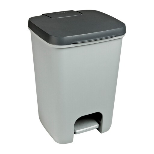 Coș de gunoi gri cu pedală din plastic 20 l Essentials – Curver