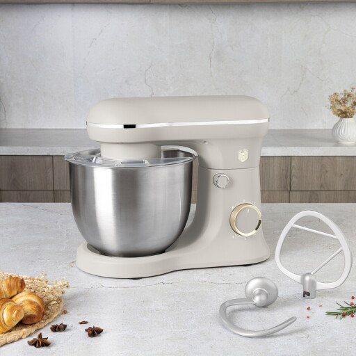 Robot de bucatarie Berlinger Haus, Sahara, 1500W, inox/plastic, crem mat/argintiu