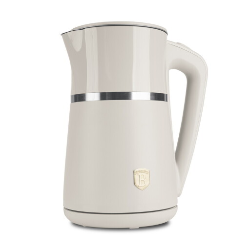 Ceainic electric cu pereti dubli Berlinger Haus, Sahara, 21.6x15.5x26.2 cm / 1.7 L, plastic/inox, crem mat