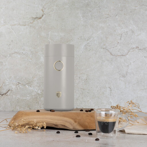 Rasnita electrica de cafea Berlinger Haus, Sahara, 150W, inox, crem