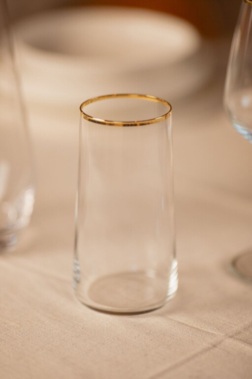 Set pahare, Hermia, 127RKL1114, Auriu / Transparent