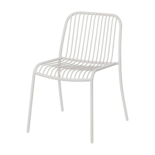 Scaun de grădină gri deschis din metal Yua Wire – Blomus