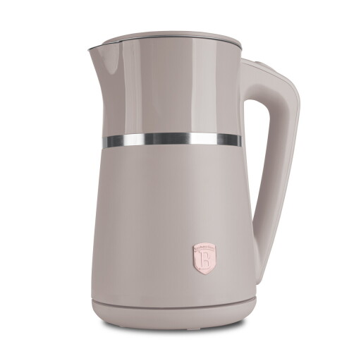 Ceainic electric cu pereti dubli Berlinger Haus, Taupe, 21.6x15.5x26.2 cm / 1.7 L, plastic/inox, taupe mat