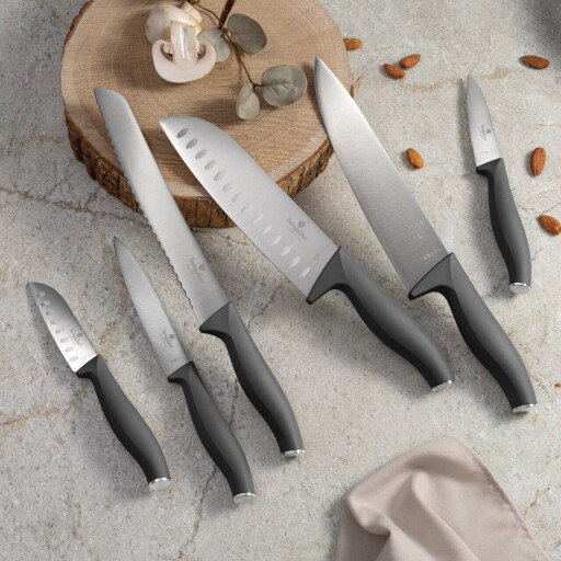 Set 6 cutite Berlinger Haus, Anthracite, inox, antracit mat