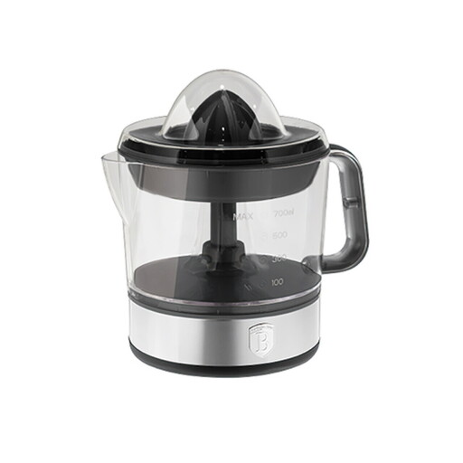 Storcator electric de citrice Berlinger Haus, Matte Black, 40W, 700 ml, plastic/inox, negru/transparent