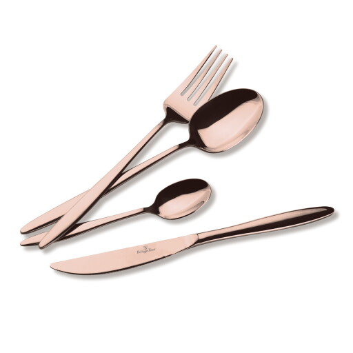 Set tacamuri 24 piese Berlinger Haus, Cutlery, inox, roz