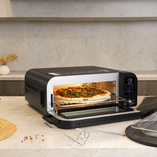 Cuptor electric pizza Berlinger Haus, Black Rose, 2000W, 18 L, negru