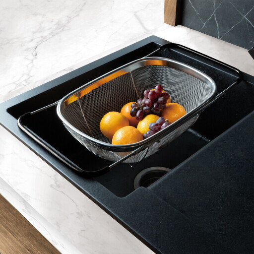 Strecuratoare cu manere reglabile Berlinger Haus, Eternal, 34x24x11 cm, inox 18/10, argintiu/negru