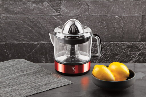 Storcator electric de citrice Berlinger Haus, Burgundy, 40W, 700 ml, plastic/inox, rosu/transparent