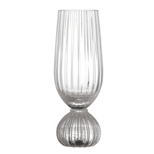 Pahar de sampanie, Bloomingville, Taurin, 6x17 cm, 250 ml, sticla, transparent