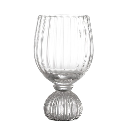 Pahar de vin, Bloomingville, Taurin, 9x15.5 cm, 430 ml, sticla, transparent