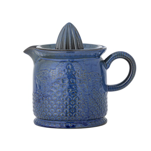 Storcator lamaie, Bloomingville, Liselu, 17.5x12x15.5 cm, 720 ml, ceramica, albastru