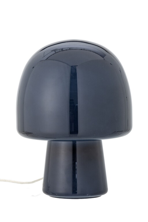 Lampa de masa, Bloomingville, Paddy, 1 x E14, 20x26.5 cm, sticla/fier, albastru