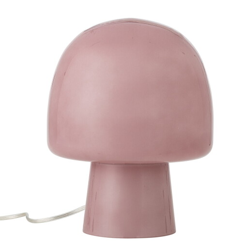 Lampa de masa, Bloomingville, Paddy, 1 x E14, 20x26.5 cm, sticla, roz
