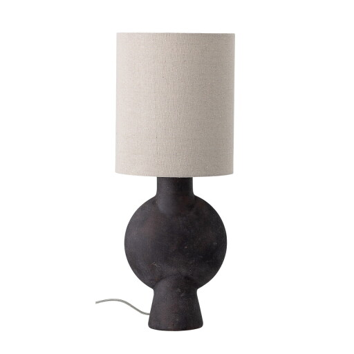 Lampa de masa, Bloomingville, Sergio, 1 x E27, 21x55 cm, ceramica/in, maro