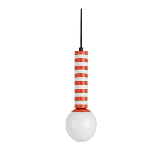 Lustră roșie din metal ø 12 cm Rayado Retro – Leitmotiv