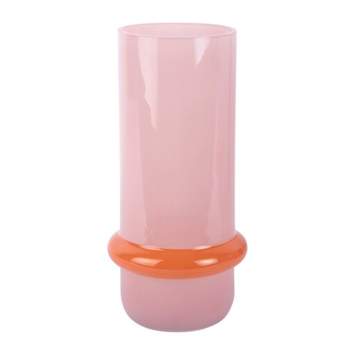Vază roz-deschis din sticlă (înălțime 28 cm) Animado Anillo – PT LIVING