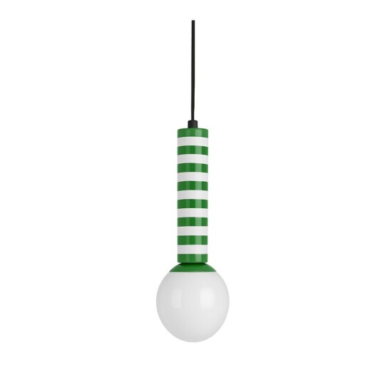 Lustră verde din metal ø 12 cm Rayado Retro – Leitmotiv