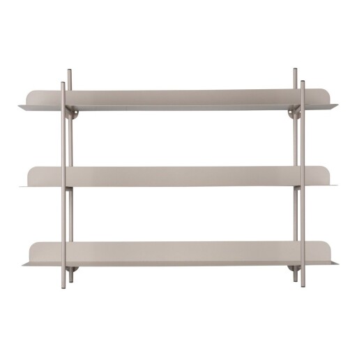 Raft gri etajat din metal 60 cm Riqueza Tres – PT LIVING