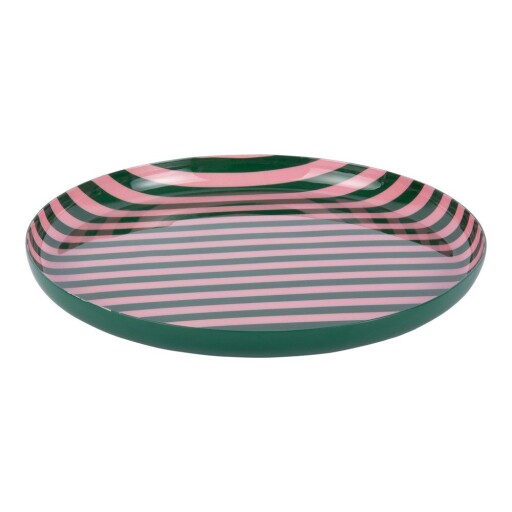 Farfurie verde/roz-deschis din fier ø 22 cm Animado – PT LIVING