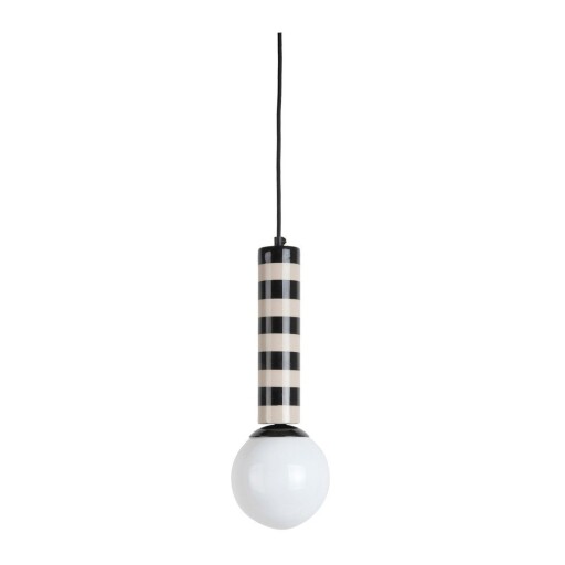 Lustră neagră/taupe din metal ø 12 cm Rayado – Leitmotiv
