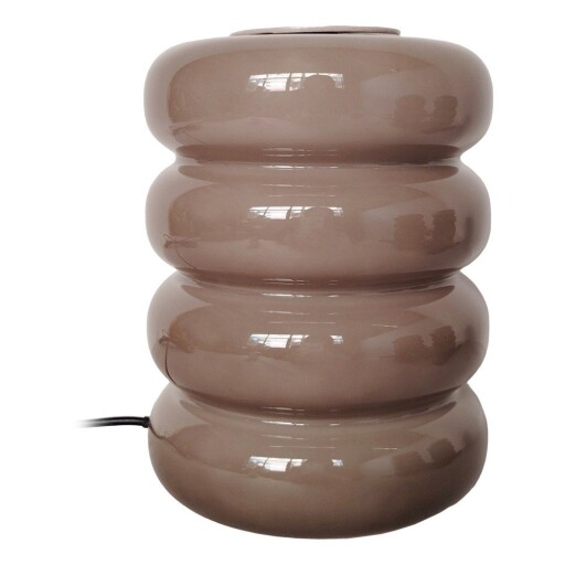 Veioză taupe LED din sticlă (înălțime 16,5 cm) Aro – Leitmotiv