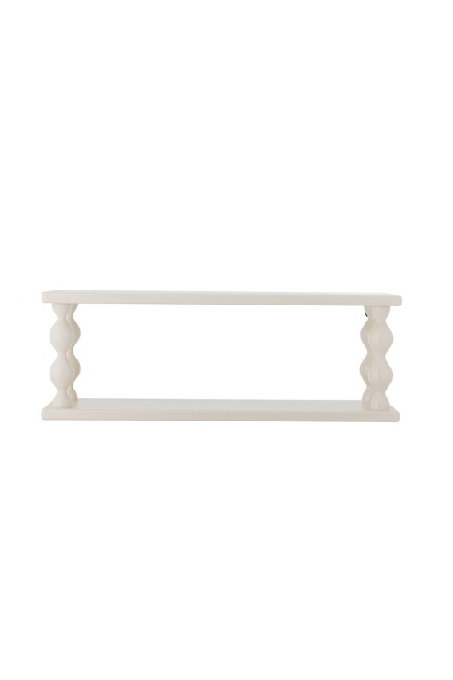Raft de perete, Bloomingville, Salino, 60x17x21.5 cm, MDF/lemn de brad, alb