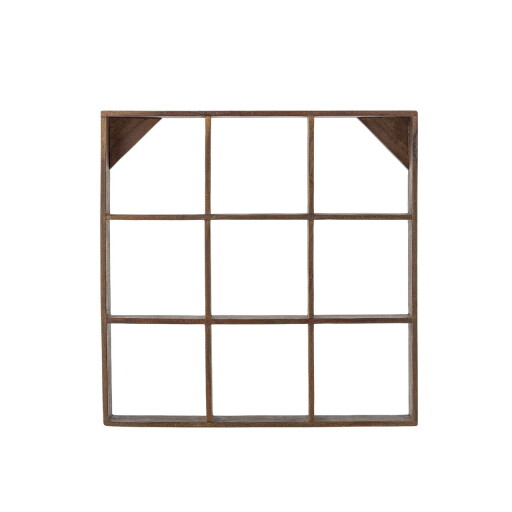 Raft de perete, Bloomingville, Tilo, 53x10x53 cm, lemn reciclat, maro