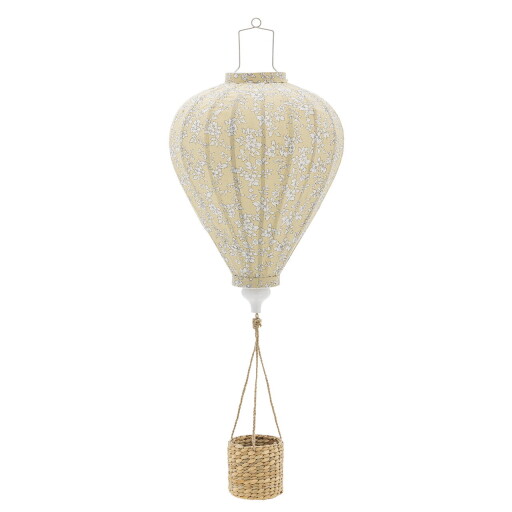 Decoratiune suspendata, Bloomingville, Pomp, 35x85 cm, poliester/zambila de apa, galben