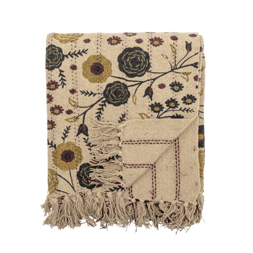 Pled, Bloomingville, Eydis, 130x160 cm, amestec bumbac, multicolor