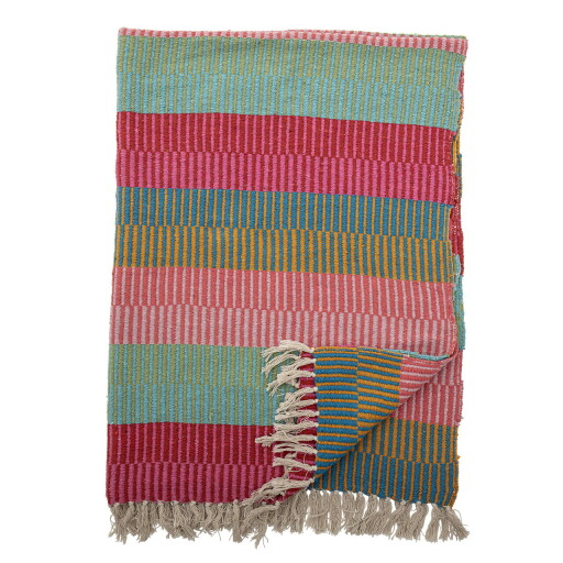 Pled, Bloomingville, Isnel Multi, 130x160 cm, amestec bumbac, multicolor