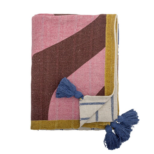 Pled, Bloomingville, Remy, 130x160 cm, amestec bumbac, multicolor
