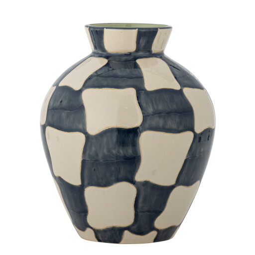 Vaza decorativa, Bloomingville, Check, 20x24 cm, ceramica, multicolor