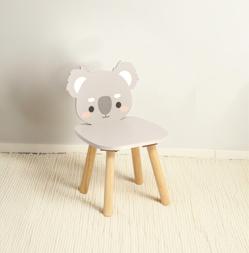 Scaun pentru copii Koala, U-grow, 30x29x7 cm, MDF, multicolor