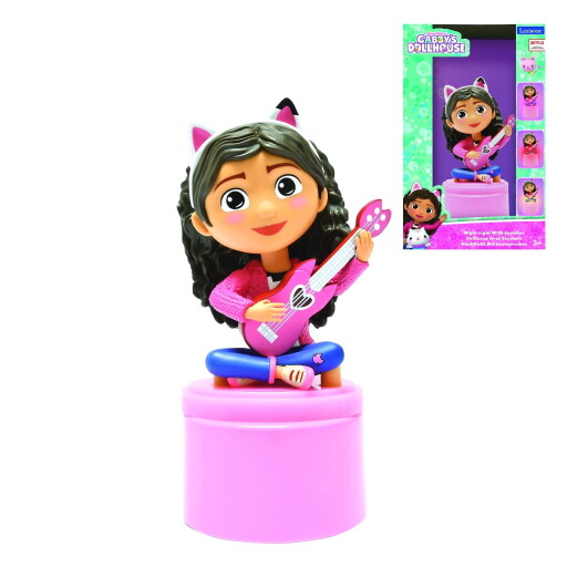 Lampa de veghe cu difuzor Gabby's Dollhouse, LEXIBOOK, 7x7x17.1 cm, roz