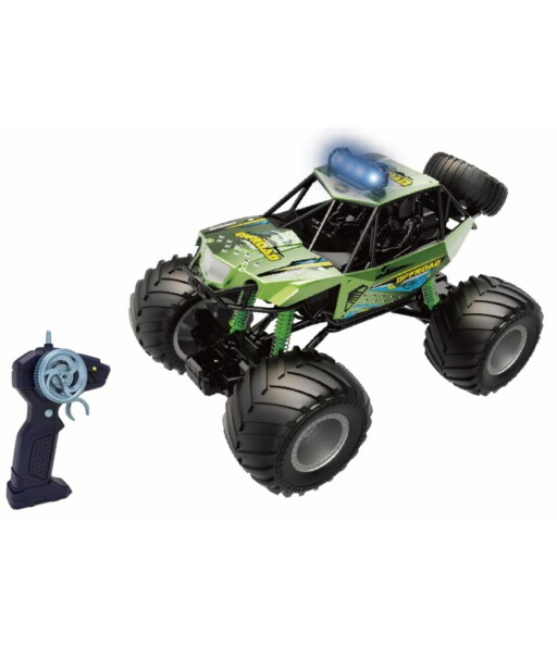 Masinuta cu telecomanda Big Foot, CEVODLE, 44 cm, ABS, verde