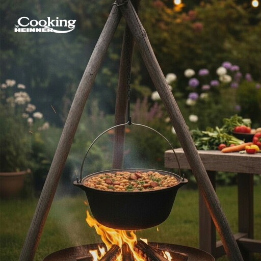 Ceaun Cooking by Heinner, 41x19.5 cm, 16 L, fonta, negru