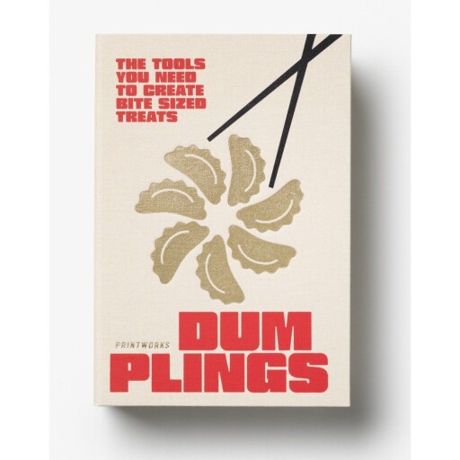 Set de bețe chinezești bej din oțel inoxidabil pentru 4 persoane The Essentials - Dumpling Tools – Printworks