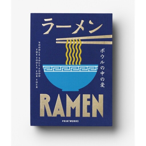 Set de bețe chinezești albastru din oțel inoxidabil/din bambus pentru 2 persoane The Essentials - Ramen Tools – Printworks